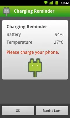 Charging Reminder android App screenshot 2