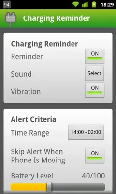 Charging Reminder android App screenshot 4